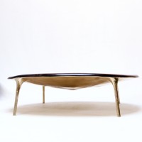 <a href="https://www.galeriegosserez.com/artistes/loellmann-valentin.html">Valentin Loellmann </a> - Brass - Table basse